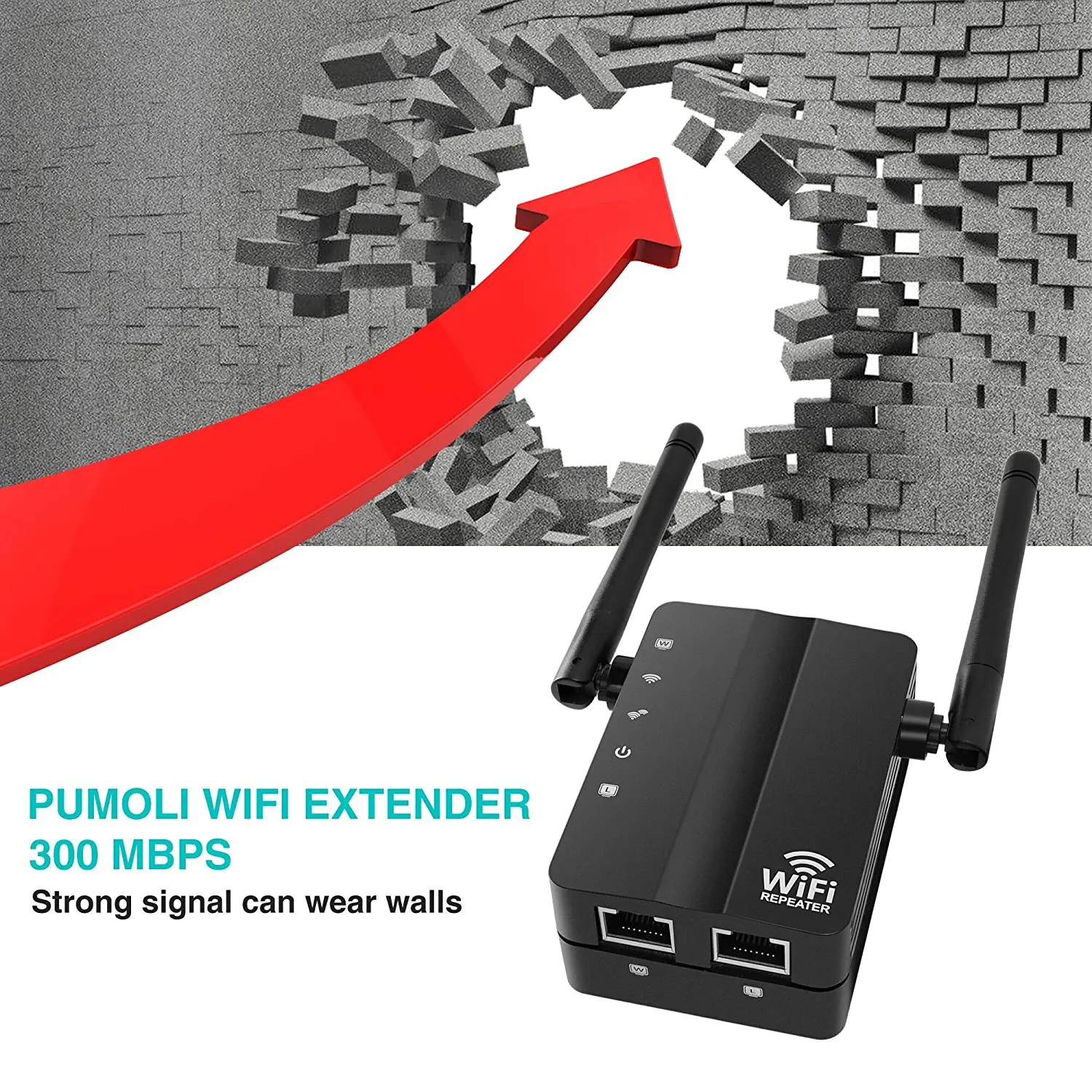 300 Мбит/с Беспроводной N AP 802,11 Wi-Fi ретранслятор сигнала Extender Booster Антенна белый