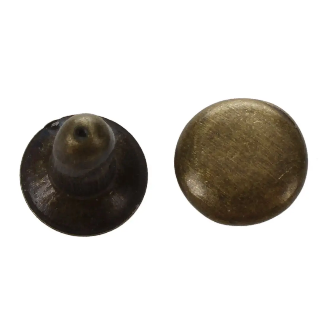 100 Sets 6mm Round Antique Brass Rivets Rapid Studs-in Garment Rivets ...