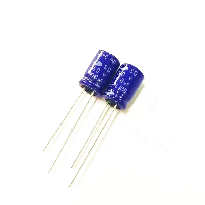 10 шт. 100 мкФ с алюминиевой крышкой 50В SAMWHA SD/SG серии 8x11 мм 50V100uF Алюминий