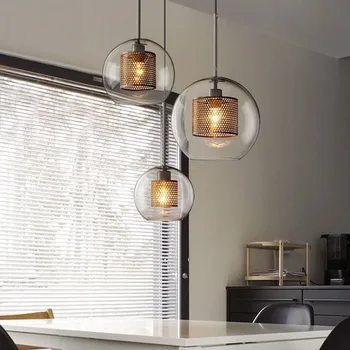 

Nordic Lamp Iron Glass Decor LED Light Chandelier In the Living Room Bedroom Dining Room Lights Chandelier Lighting Chandeliers