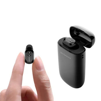 

Mono Cordless Ear Earbuds Hidden Invisible Earpiece Micro Mini Wireless Headset Bluetooth Earphone for Phone