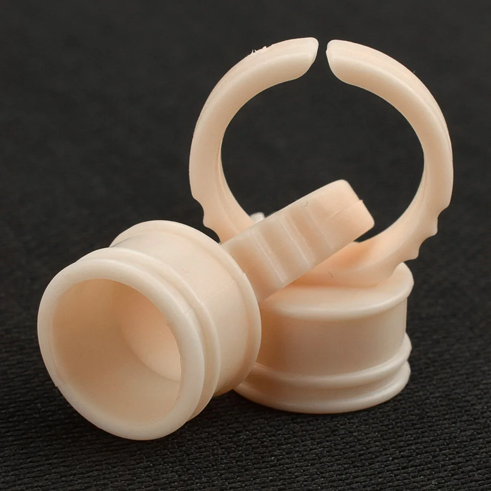 

Hot Sale 100 Pcs Tattoo Supplies Pigment Holder Ink Cup Silicone Finger Ring Tattoo Dye Cup JLRS 2018