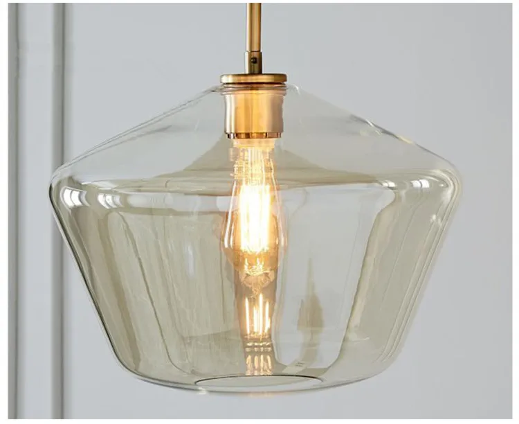 Скандинавский Лофт ретро обеденная стеклянная люстра лаконичный стеклянный живой подвесной светильник s винтажный барный светильник для кабинета светильник для прохода