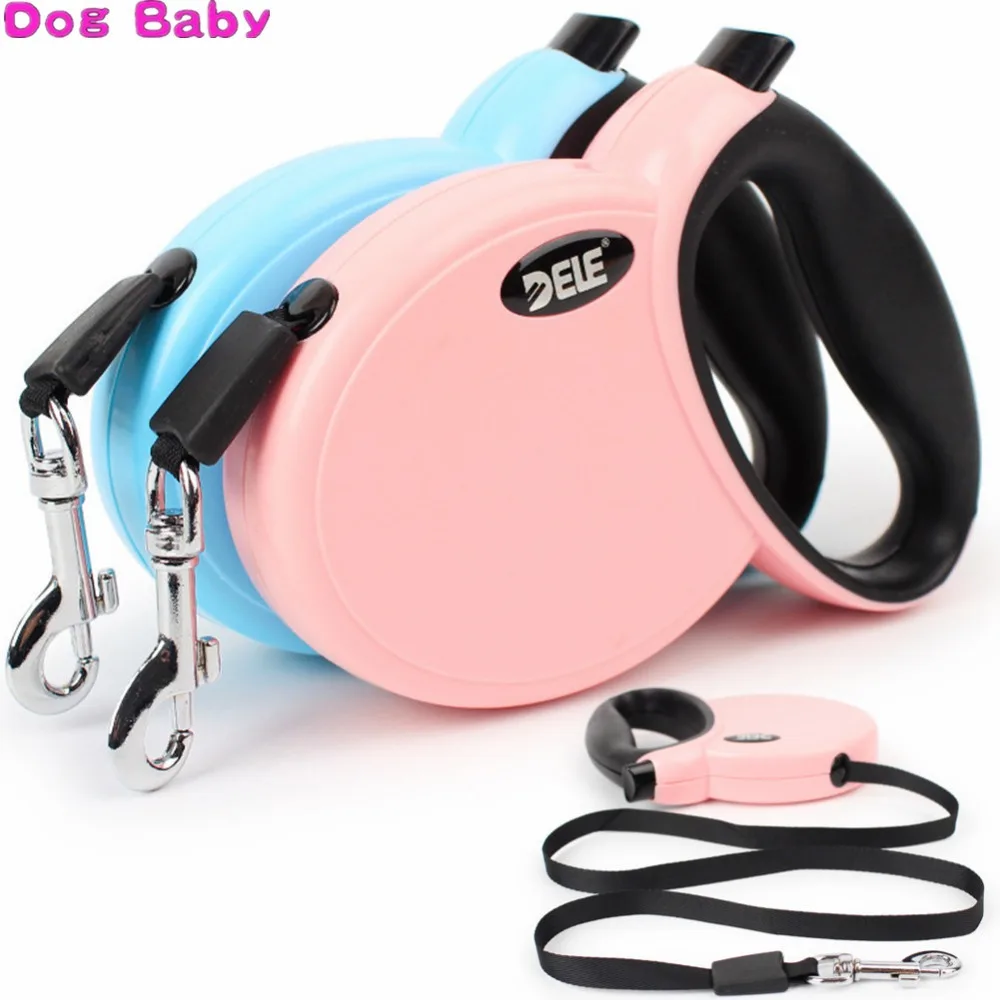 

DOGBABY Pet Dog Leash Retractable leashes Automatic led Collar Lead Running leash Rope for Small Dog Cat Harness Dele Dog Chain