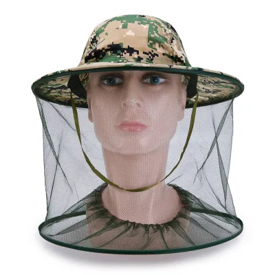 

New Outdoor Fishing Cap Midge Mosquito Insect Hat Fishing Hat Bug Mesh Head Net Face Protector Travel Camping Cap Hats