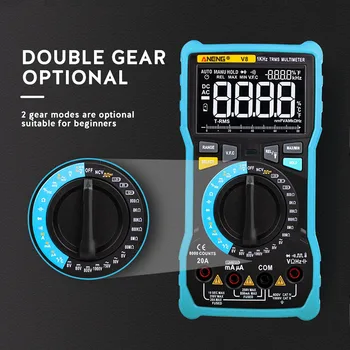 

Dual Mode True RMS Digital Multimeter Auto Range 8000 Counts Display V.F.C Inverter Measurement AC/DC Voltage Ammeter HR