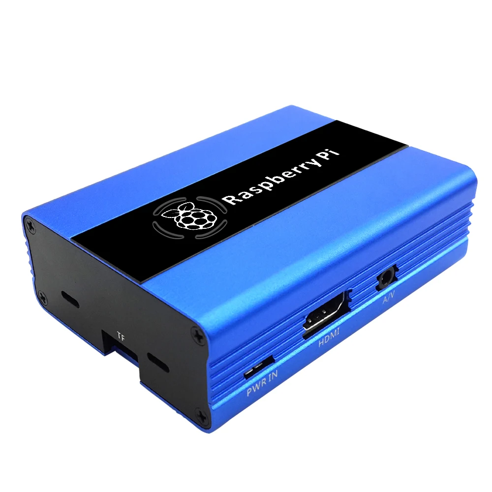 Raspberry Pi 3 2 B + алюминиевый корпус с вентилятором (синий)|pi 2|pi 3case case |