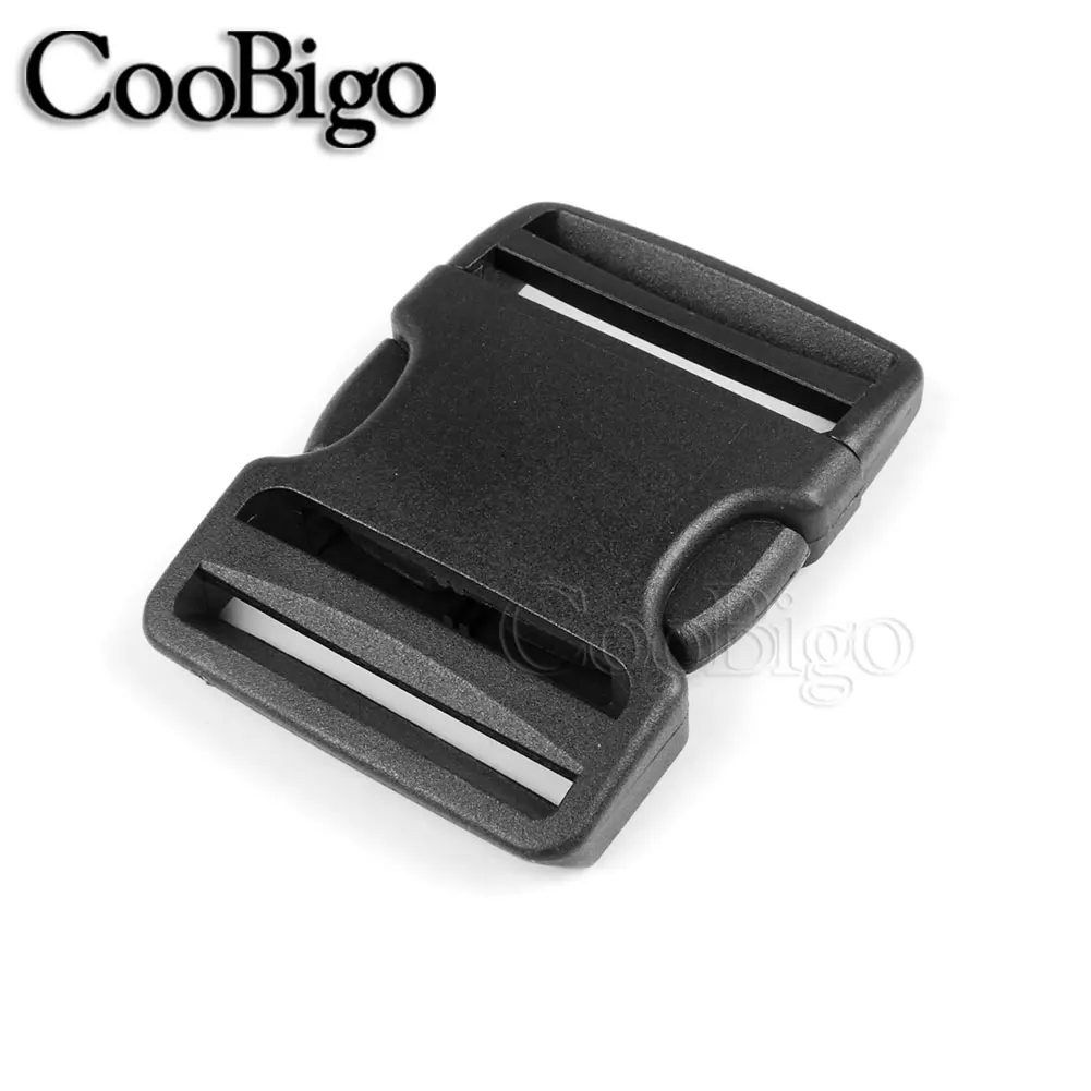 5pcs Pack 2"(51.5mm) Side Release Buckle Dual Adjustable Buckle Arched