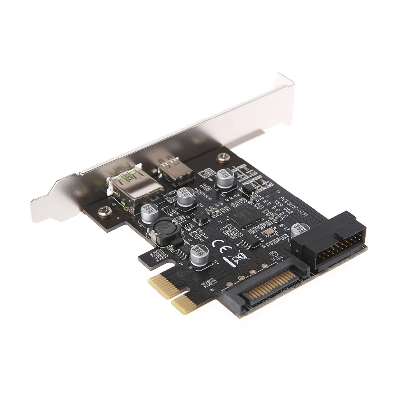 Новая плата расширения PCI-E Express для USB 3,1 type-C USB-C разъем питания зарядное устройство Расширительная карта адаптер Горячая