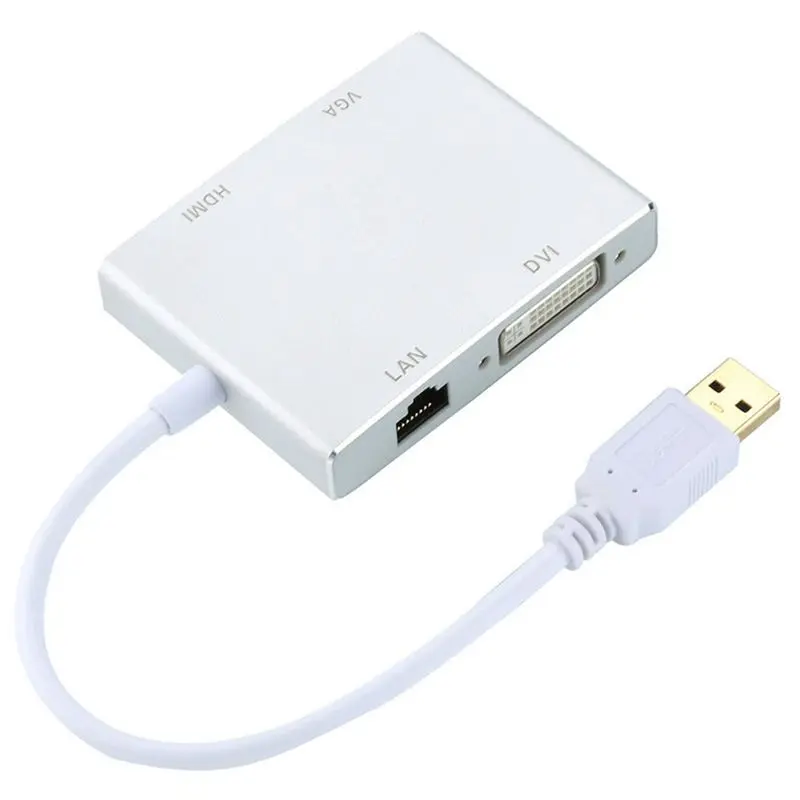  USB 3.0 A HDMI/DVI-I/VGA Adattatore Multi Porta di Visualizzazione Video Converter 1080 p HD US