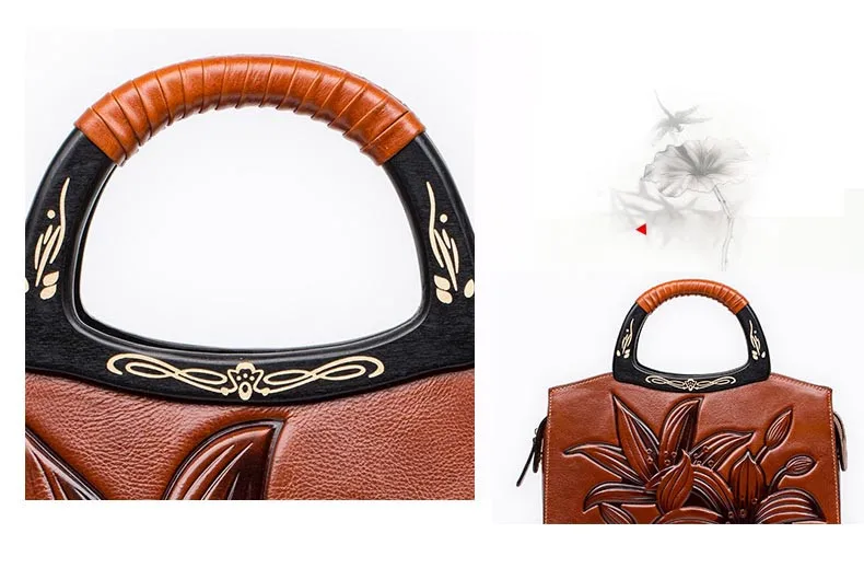Новая женская сумка из натуральной кожи, брендовые качественные модные роскошные женские сумки из воловьей кожи в этническом стиле