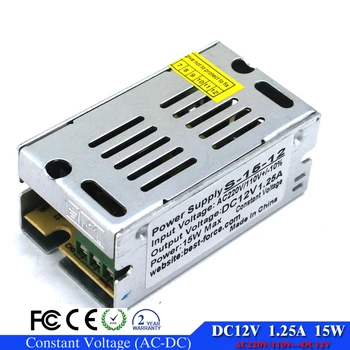 

Switching Switch Power Supply 15W DC12V Voltage Transformer 1.25A Driver for Led Strip display billboard industrial equipment