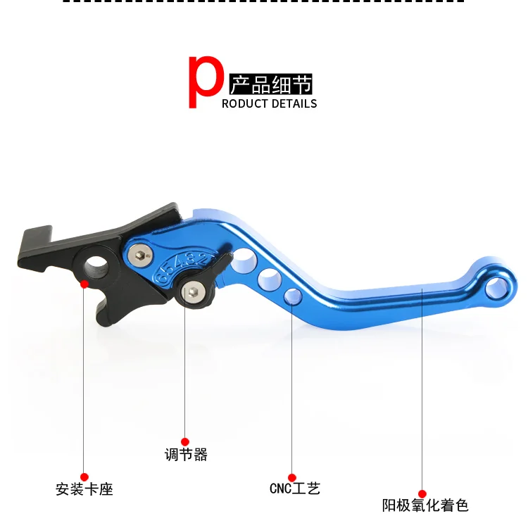 1 пара 22 мм 7/" CNC алюминиевый мотоциклетный барабан сцепления тормозной рычаг Ручка Универсальный подходит для Yamaha для Honda Для Suzuki