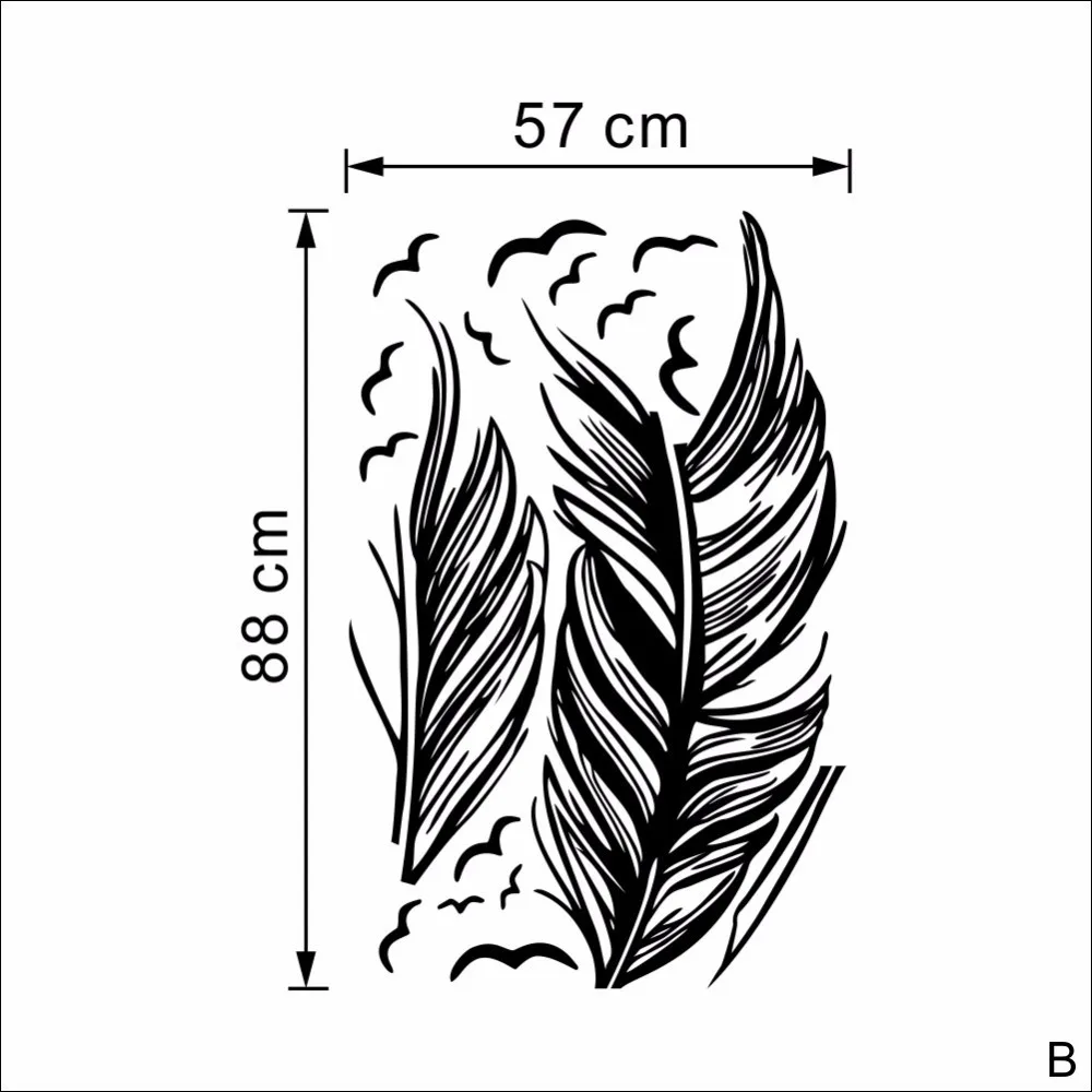 8014 большие обои с перьями, домашний декор, обои с плюмом, плакат, настенная художественная наклейка, виниловая декоративная пегатина, сделай сам, Виниловая наклейка