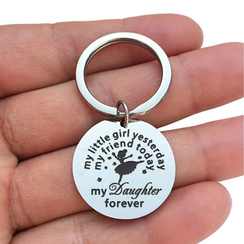 

Personalised Engraved Mother and Daughter Keyring Keychain - My Daughter Forever - Gift for Daughter - Stainless Steel Keychains