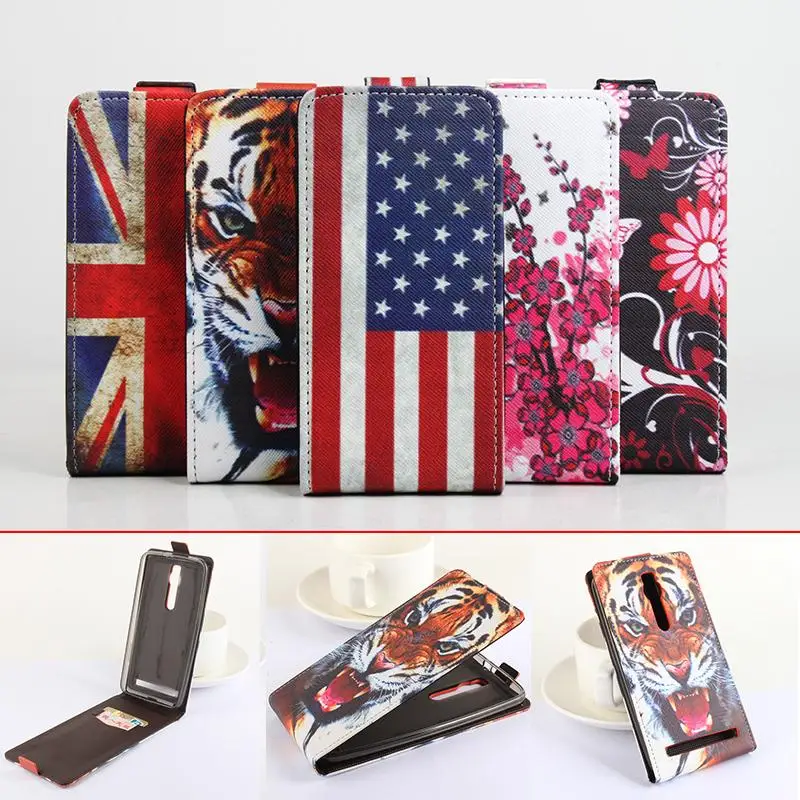 

Lingmao Brand Mobile Phone Cases Genuine Leather Case For Asus Zenfone 2 5.5 inch Wallet Stand With Card Slot Cover