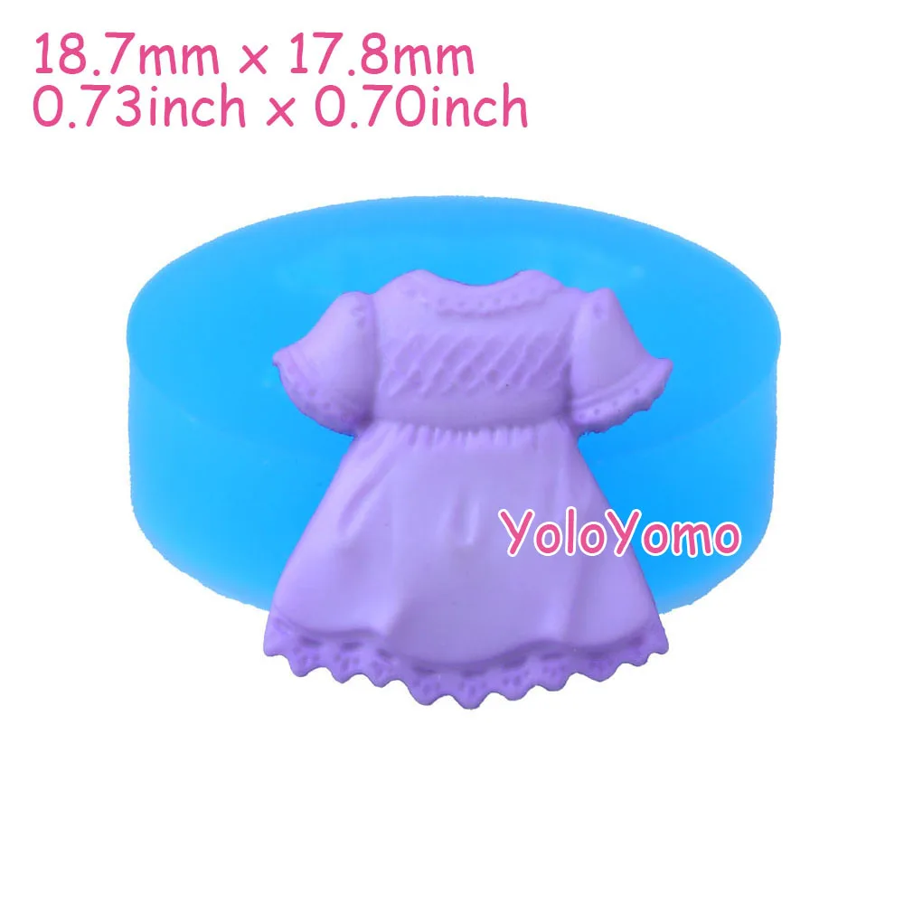 F445YL-18-7mm-Baby-Girl-Dress-Silicone-Mold-Baby-Shower-Mold-Cake-Topper-Fondant-Resin-Jewelry