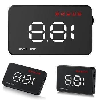 

3.5 inch Car HUD OBD II Head Up Display Overspeed Warning System Projector Windshield Digital Speedometer