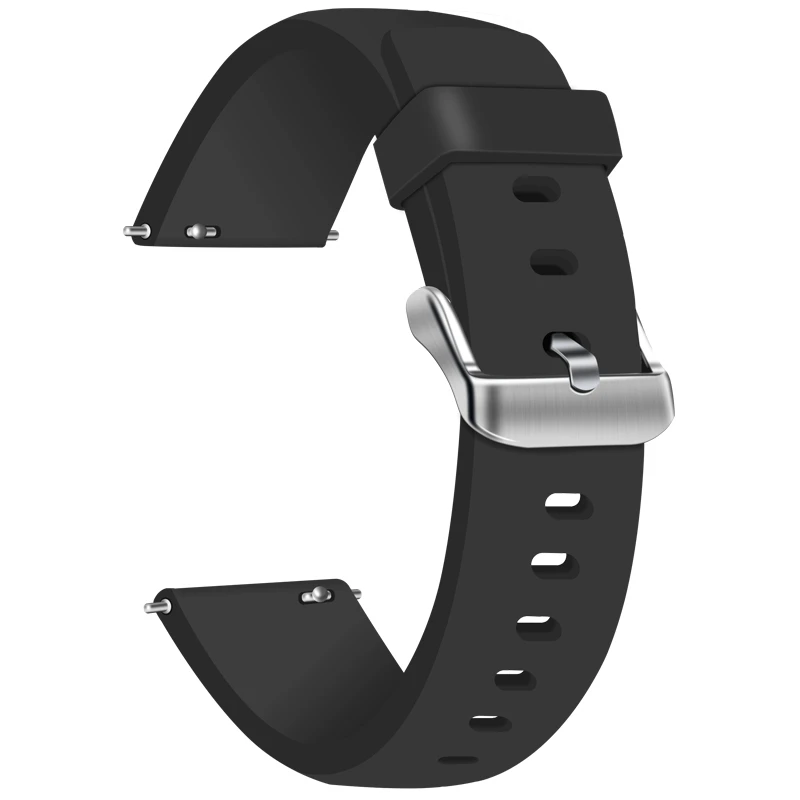 

EXRIZU Silicone Watch Strap Genuine Leather Straps for Xiaomi Mijia Mi Quartz Watch Amazfit Bip for Samsung Huawei Smart Watch
