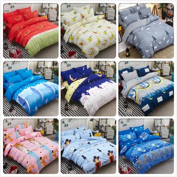 

Good Quality Cotton 3/4 pcs Bedding Set Kids Girl Lover Bed Linens Full King Queen Double Single Size Duvet Cover 1.5m 1.8m 2.2m