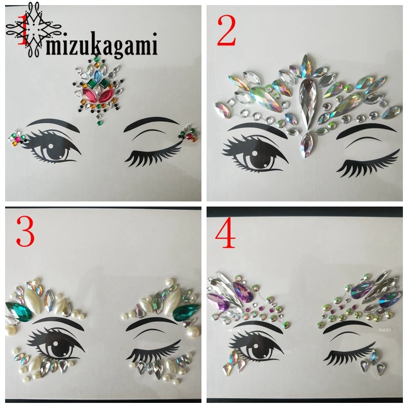 

Resin Drill Stick Bindi Sticker Handpicked Bohemia And Tribal Style Nipple Jewels Chest Decor Sticker Dance Jewelry