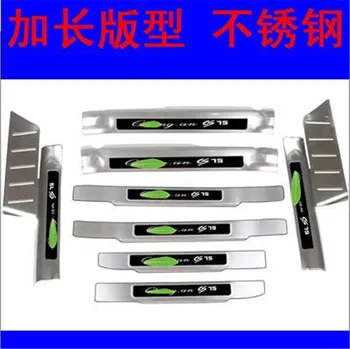 

car Rear Bumper Protector Sills Interior Trunk Rear guard Tread Plate Pedals For Changan CS75 2017 2018 Car Styling