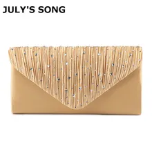 JULY'S SONG женская вечерняя сумочка, женские бриллиантовые стразы, клатч, кристалл, дневной клатч, кошелек, свадебная сумочка, вечерние, для банкета, сумки