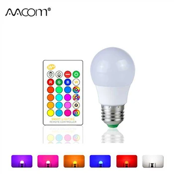 

E27 RGB LED Holiday Lights 5W 85-265V 4 Levels Dimmable Ampoule LED Bulb Lamp Magic Romantic Christmas Festival Night Light