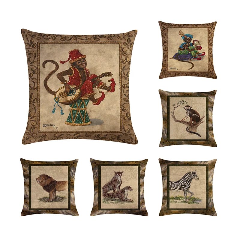 Animal patterns rely on pillowcases upholstery pillows sofa chairs 45 cm home decoration | Дом и сад