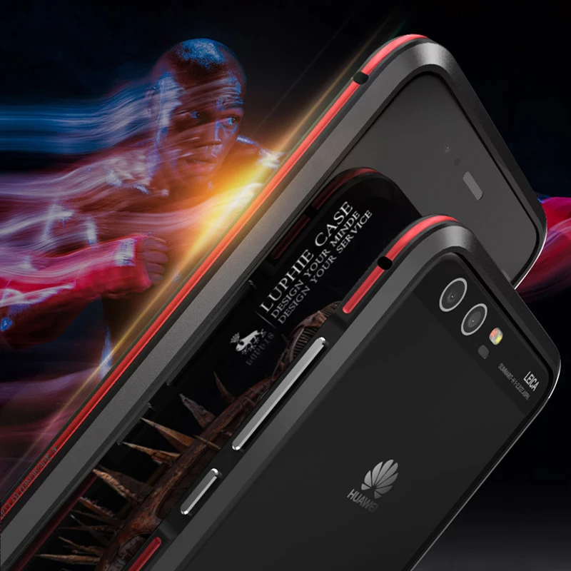 Luphie Metal phone case for Huawei P10 case Luxury Aluminum frame Double color Bumper for Huawei