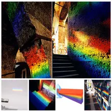 Треугольная Цветовая Призма K9 оптический Стекло правый угол отражения в форме треугольной призмы для Преподавание световой спектр M13; Прямая поставка