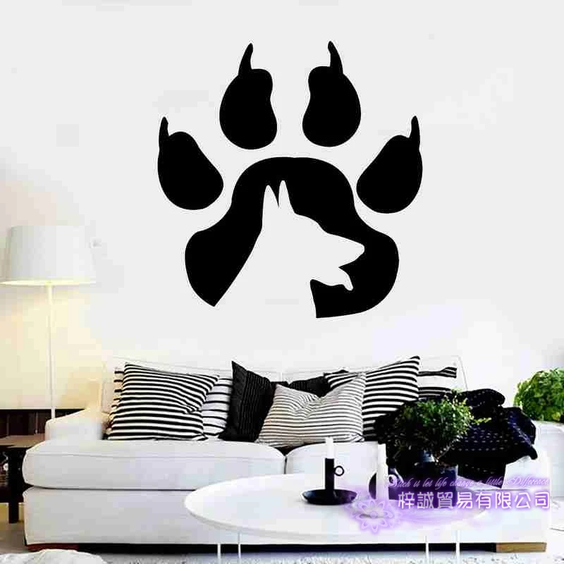 DCTAL Dog Grooming Salon Pet Shop Sticker Decal Posters Vinyl Wall Art Decals Parede Decor Mural | Дом и сад
