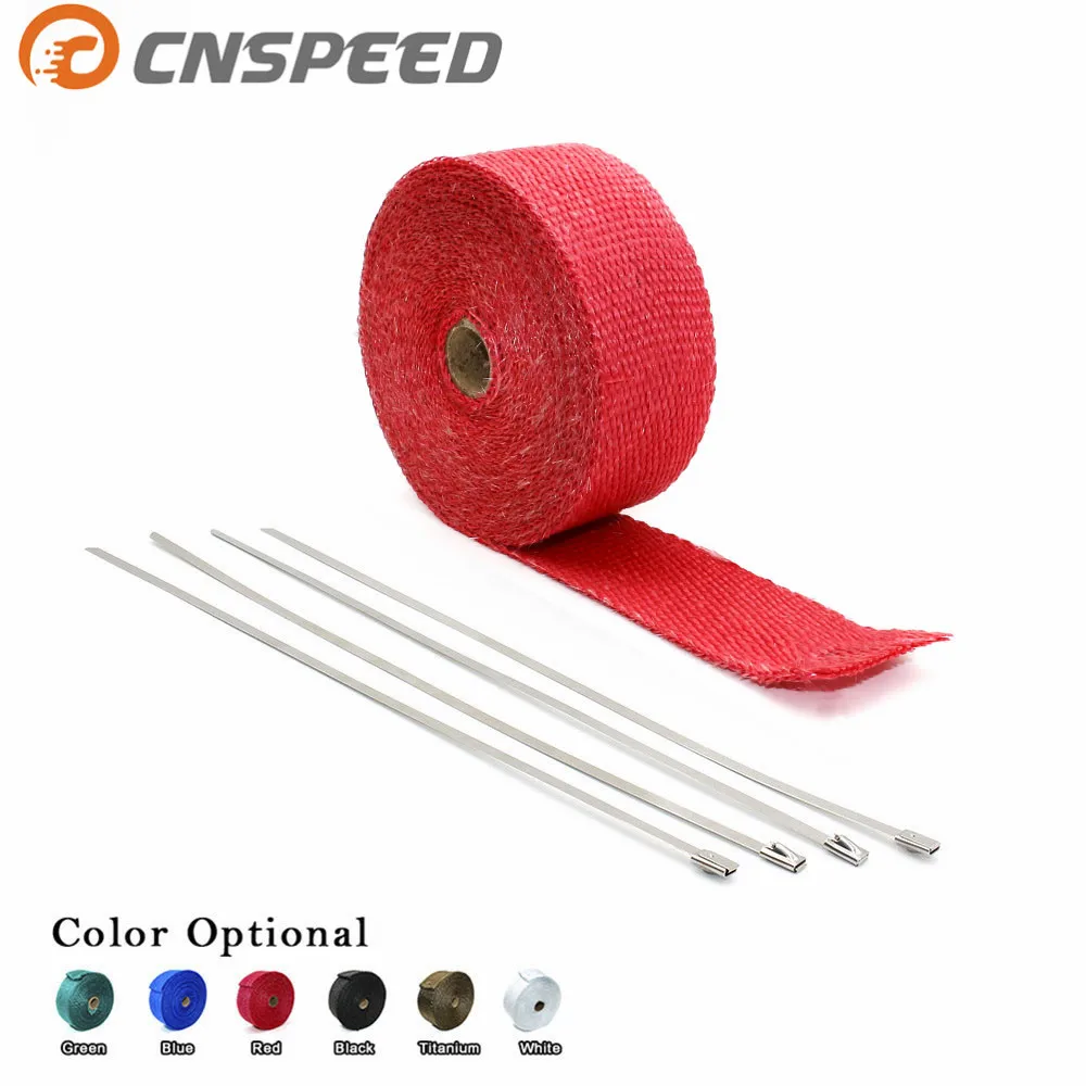 Бесплатная доставка термопленка CNSPEED выхлопная изоляционная основа труба 10