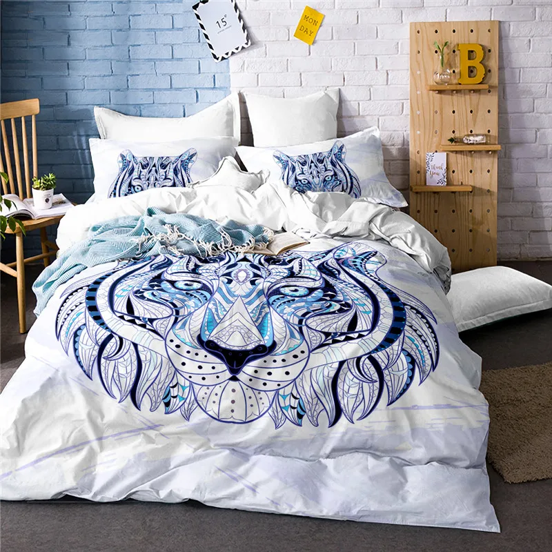 White Style Bed Covers Usa Twin Full Queen King Size Bald Eagle