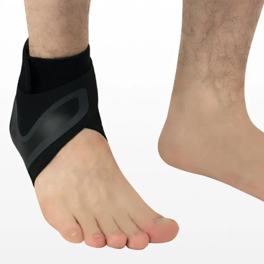 1PCS Black Right Left Foot Ankle Protector Adjustable Foot And Ankle Pads Basketball Sports Ankle Sprain Protection Ankle Foot