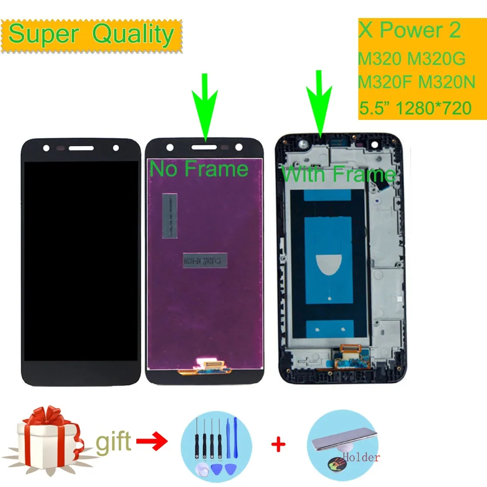 Оригинальный ЖК дисплей для LG X Power 2 M320 M320G M320F M320N кодирующий преобразователь