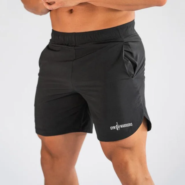US $7.03 New Quick Dry Running Shorts Men Solid Sports Clothing Fitness Bodybuilding Short Pants Sport Homme