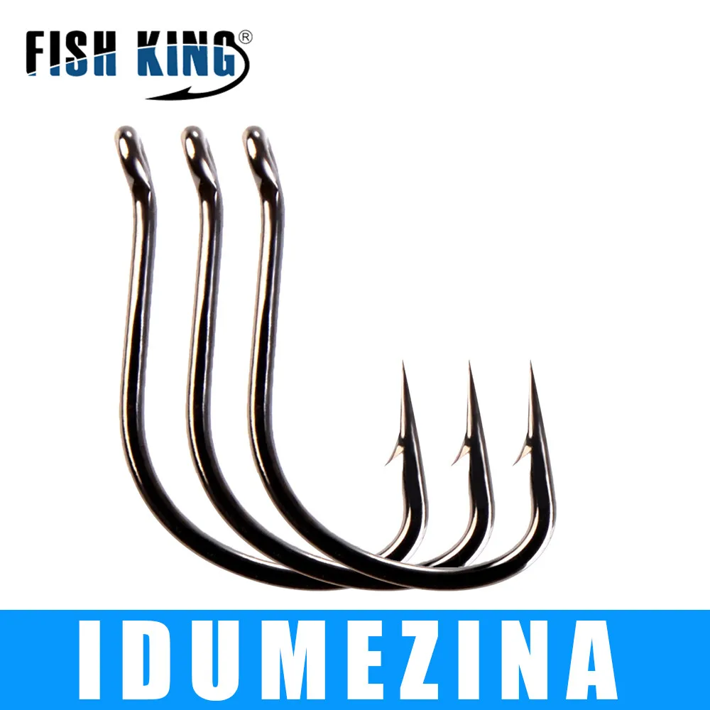 Рыбы Король 3 упак./лот IDUMEZINA рыболовный крючок Размеры 2 # - 22 высокоуглеродистая