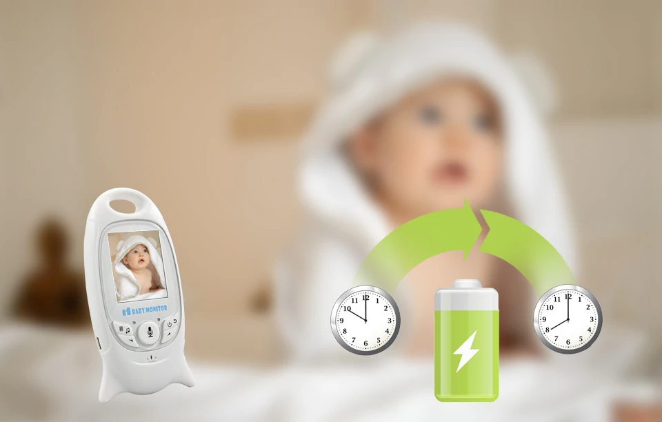 Беспроводная радионяня Baba Eletronic VideoNanny 2,0 дюймов Цветная BeBe камера няня Няня няня контроль температуры VB601