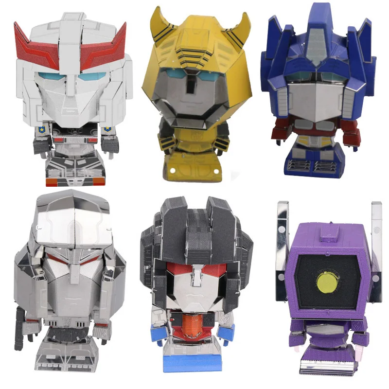 

MU Metal Puzzle TF Q version first with 6/set Model DIY 3D Laser Cut Assemble Jigsaw Toys Desktop decoration GIFT For Audit