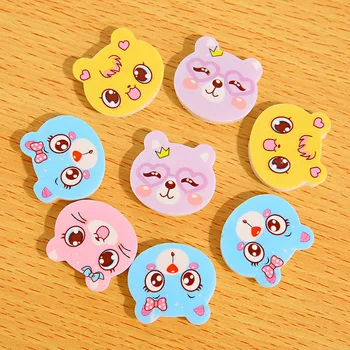 

4 Pcs /Lot Kids Erasers School Office Supplies Lovely Funny Cartoon Cat Bear Creative Cute Eraser Students Gift Eraser papelaria