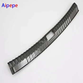 

For Audi A6 C8 2019 Car Accessories Stainless Steel Black titanium Inner Rear Bumper Protector Plate Cover Trim
