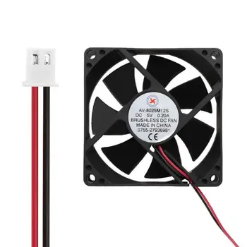 

ALLOYSEED Low Noise AV-8025M12S DC 5V 0.2A Cooling Fan 80x80x25mm Radiator Air Cooler Computer case Cooling Fan