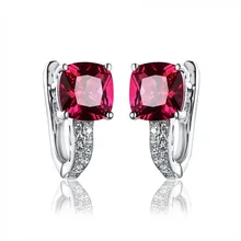 Модные ювелирные изделия, белые AAA кубические циркония, 925 пробы, Серебряные Кристаллы, блестящие ювелирные изделия, женские серьги-гвоздики HERE0024