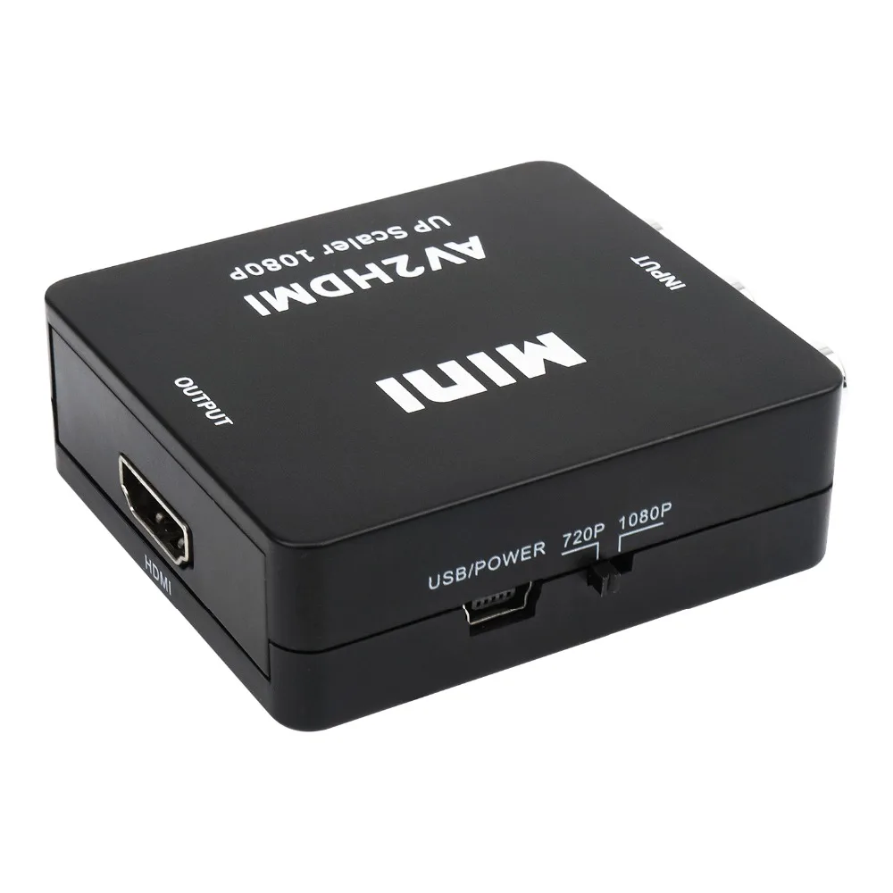 JCKEL البسيطة AV/RCA/CVBS جاك إلى HDMI المتسلق 1080 وعاء تحويل مربع AV2HDMI الفيديو محول ل HDTV التلفزيون PS3 PS4 PC DVD Xbox العارض JCKEL البسيطة AV/RCA/CVBS جاك إلى HDMI المتسلق 1080 وعاء تحويل مربع AV2HDMI الفيديو محول ل HDTV التلفزيون PS3 PS4 PC DVD Xbox العارض