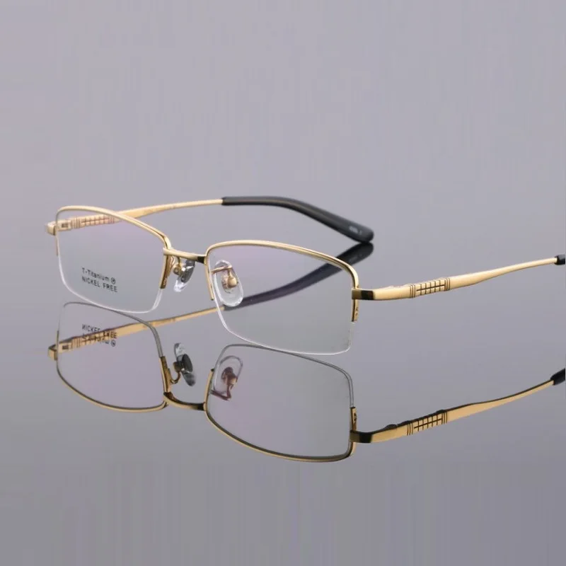 

width-144 new ultra light titanium eyeglass frames men IP electroplated spectacle optical reading glasses holder male oculos
