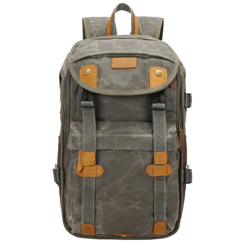 

LXH Batik Canvas Camera Backpack Multifunction Large Capacity photography Bag for Canon Nikon Sony DSLR Waterproof Camera Bag