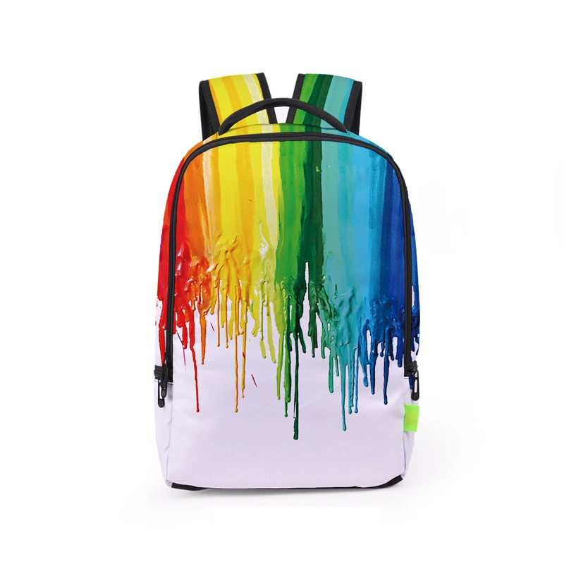 

Leisure Backpack The new Creative Student Trend 3D Splashing ink Grafflti Backpack Travel Waterproo fCollege Casual Rucksacks