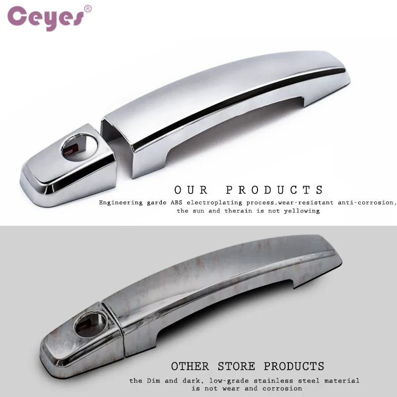 Exterior Door Handles Cover For Opel Insignia Mokka Astra H G J 2008- Corsa D Auto Decoration Accessories Car Styling window door cover trim car door handle door lock cover