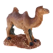 Имитация мини смолы верблюд скульптура статуя для сада газон двор пастбища Сказочный Сад орнамент